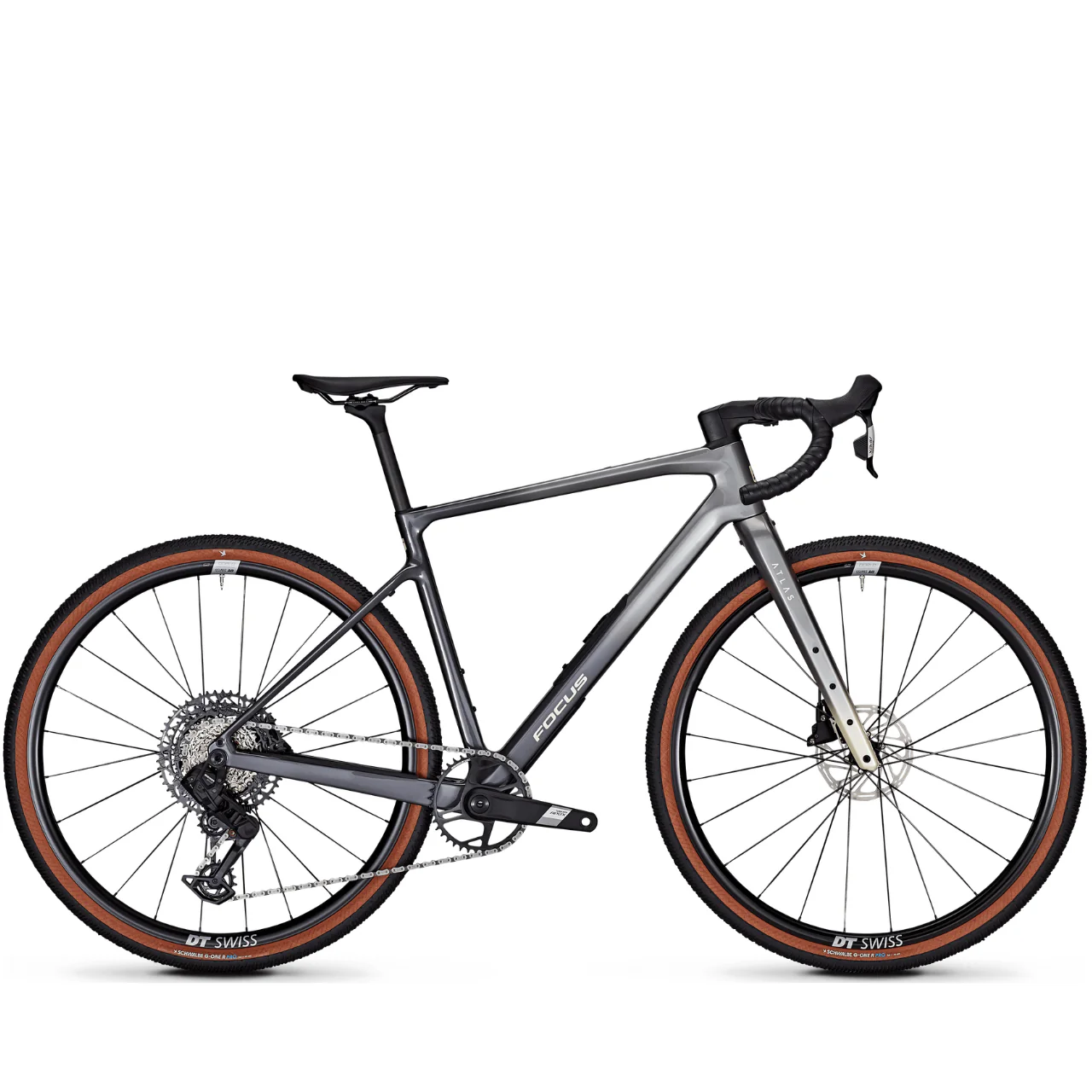 Focus Atlas 8.8 Gravel Bike - Nepal Silver & Steel Grey