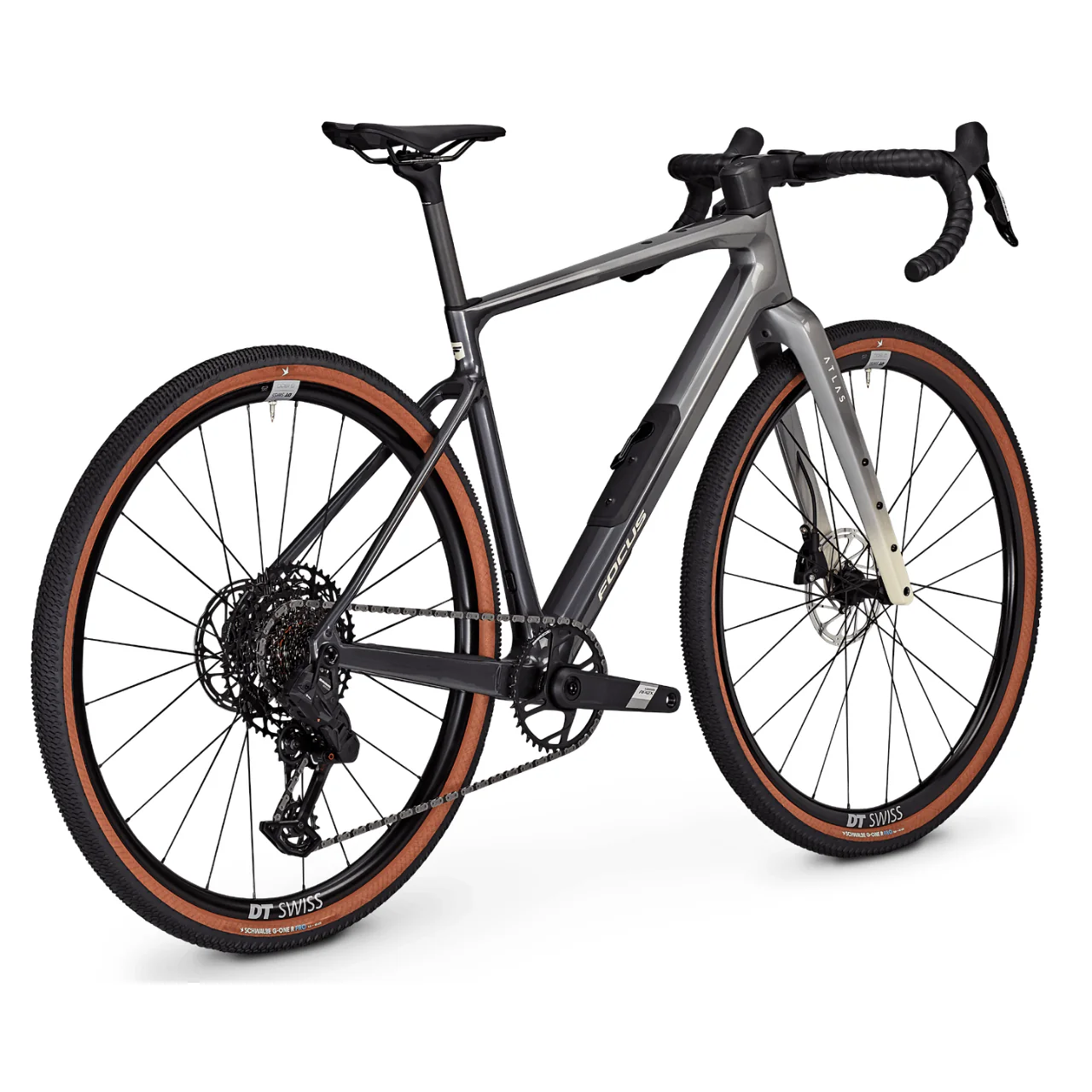 Focus Atlas 8.8 Gravel Bike - Nepal Silver & Steel Grey - Image 3