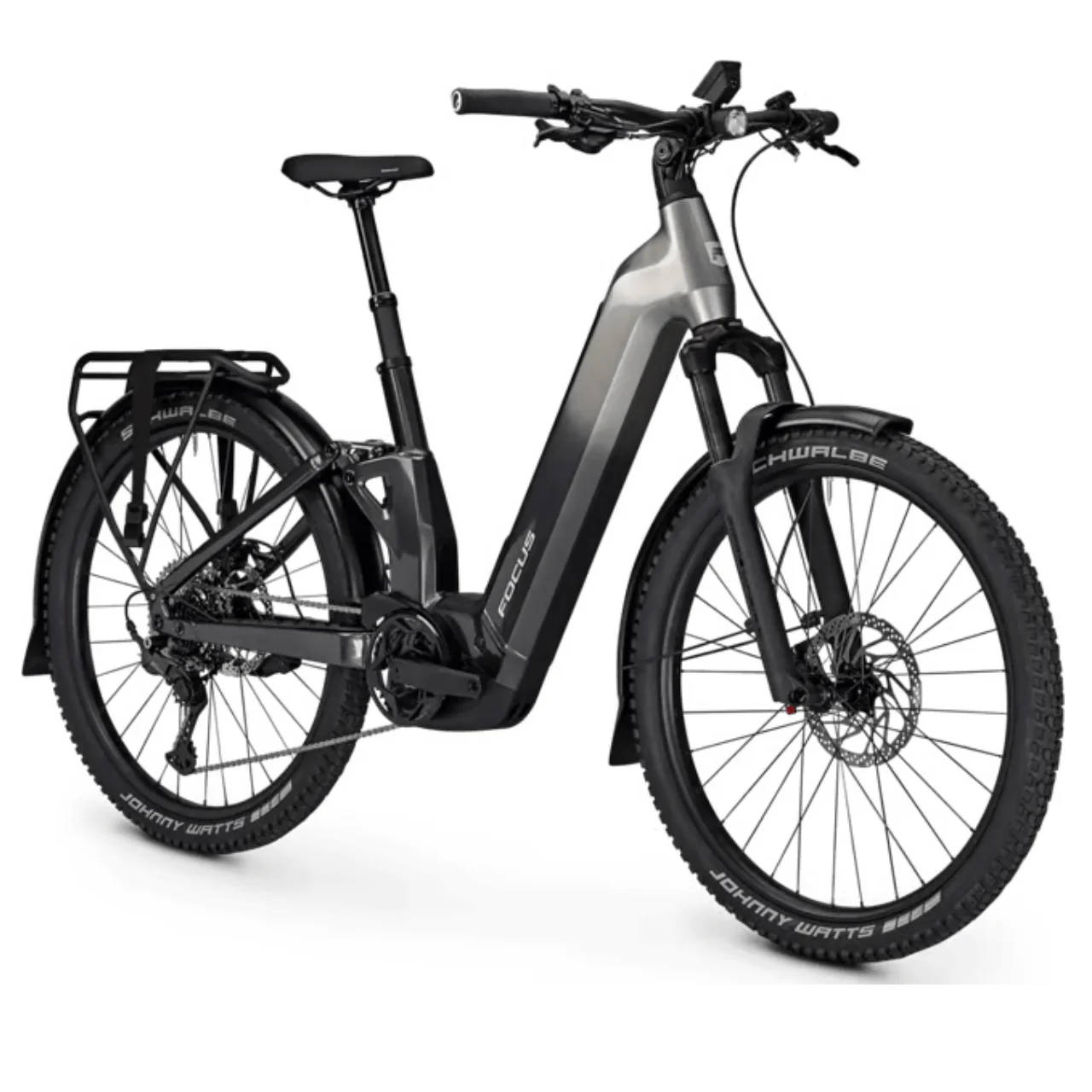 Focus Aventura2 6.8 FS Step Through Electric Mountain Bike - Steel Grey & Diamond Black - Image 2