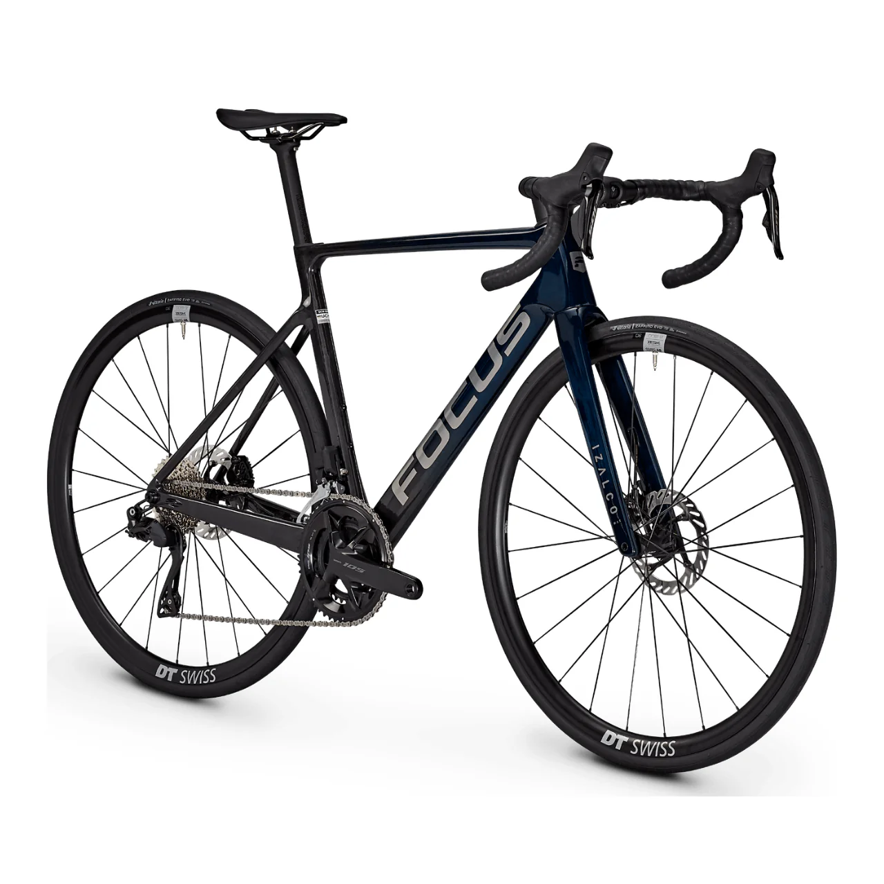 Focus Izalco Max 8.8 Road Bike - Azurblue Tinted & Black Metallic - Image 2
