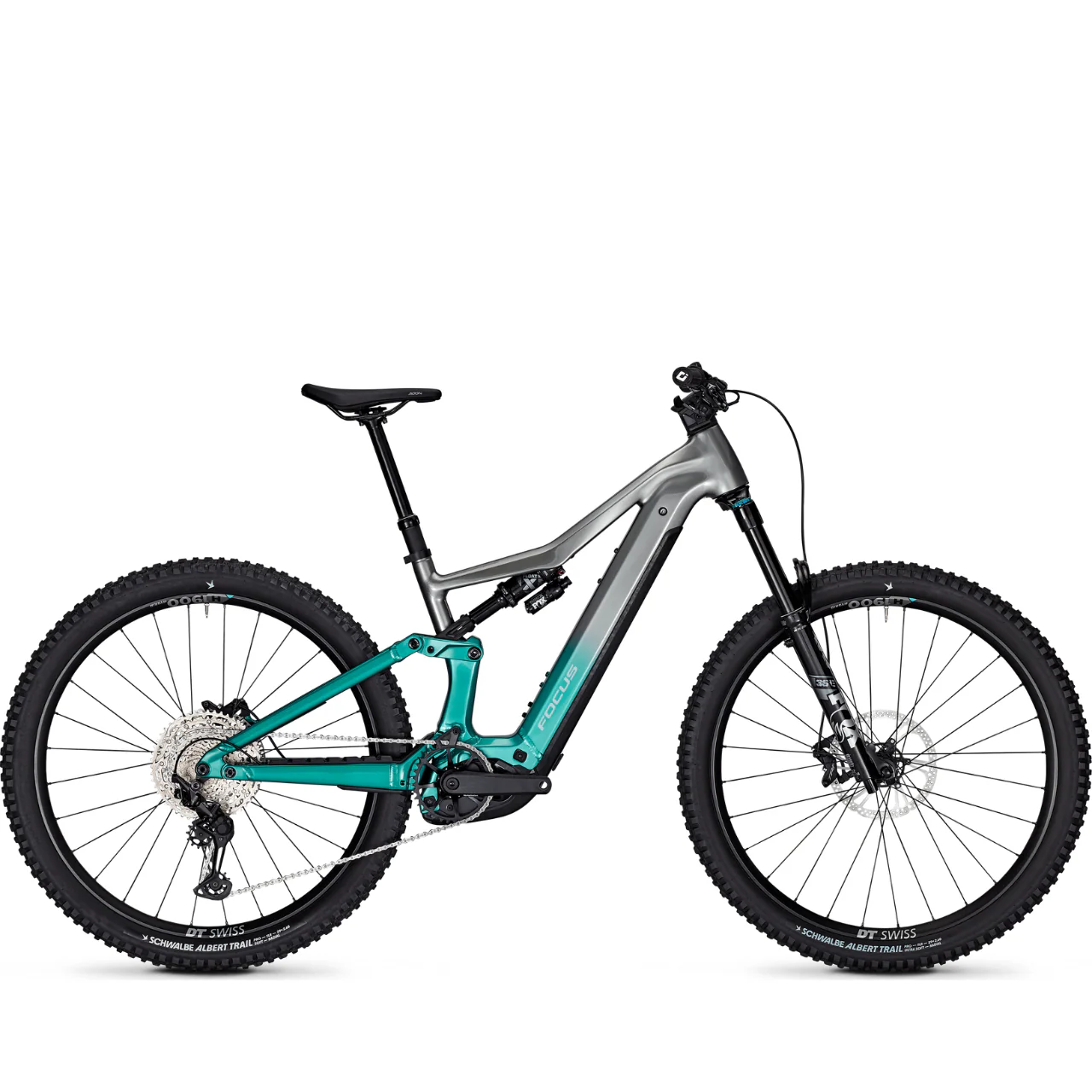 Focus Jam2 6.9 Electric Mountain Bike - Steel Grey/Emerald Green