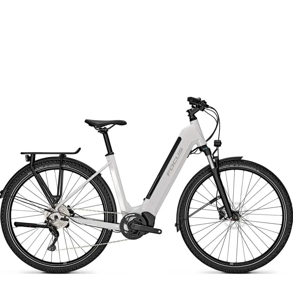 Focus Planet2 6.9 (Ex-Demo) Step Thru 625w Electric Bike - Pearl White