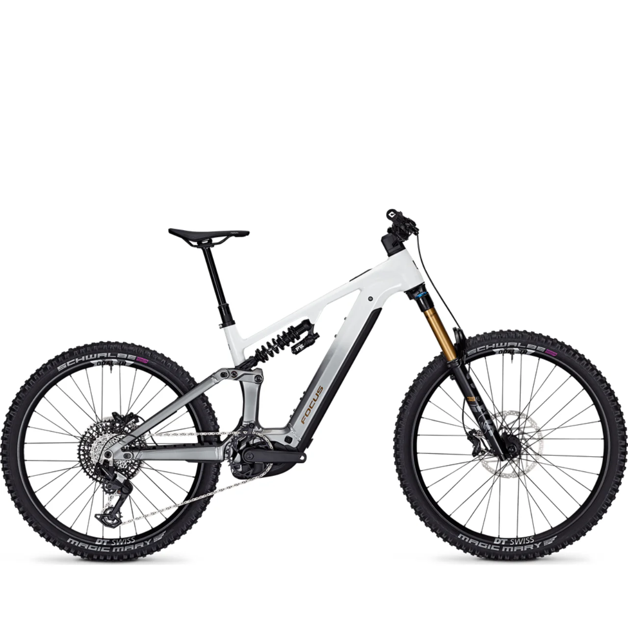 Focus Sam2 6.9 Electric Mountain Bike - White/Steel Grey