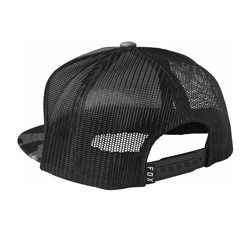 Fox Youth Pinnacle Mesh Snapback Hat - Black Camo - Image 2