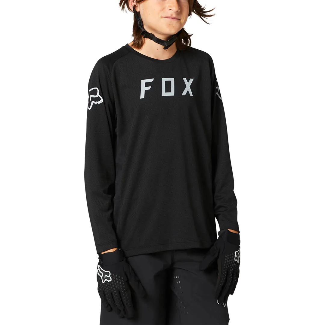 Fox Youth Defend LS Jersey Taunt - Black