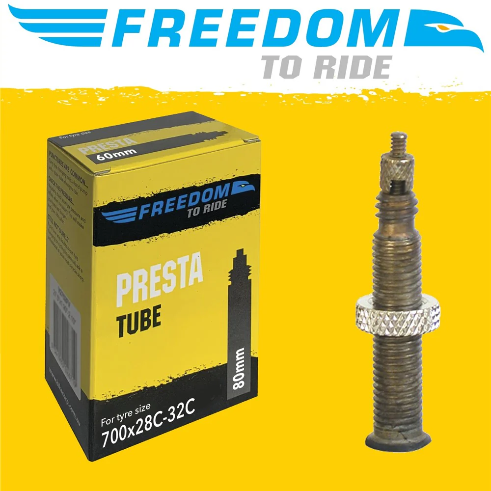 Freedom To Ride Inner Tube - Presta 80mm Valve - 700x28-32mm