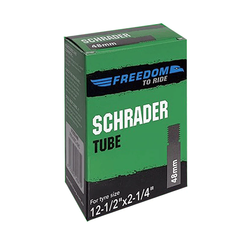 Freedom To Ride Inner Tube - Schrader 48mm Valve - 12"- 1/2" x 2-1/4"