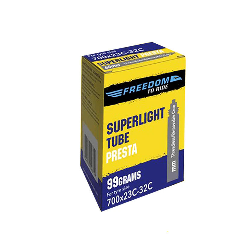 Freedom To Ride Superlight Inner Tube - Presta 60mm Valve - 700x23-32mm