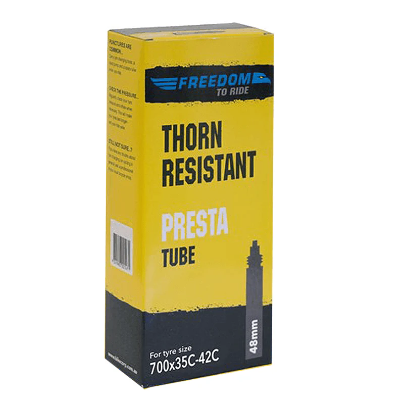 Freedom To Ride Thorn Resistant Inner Tube - Presta 48mm Valve - 700x35-42mm