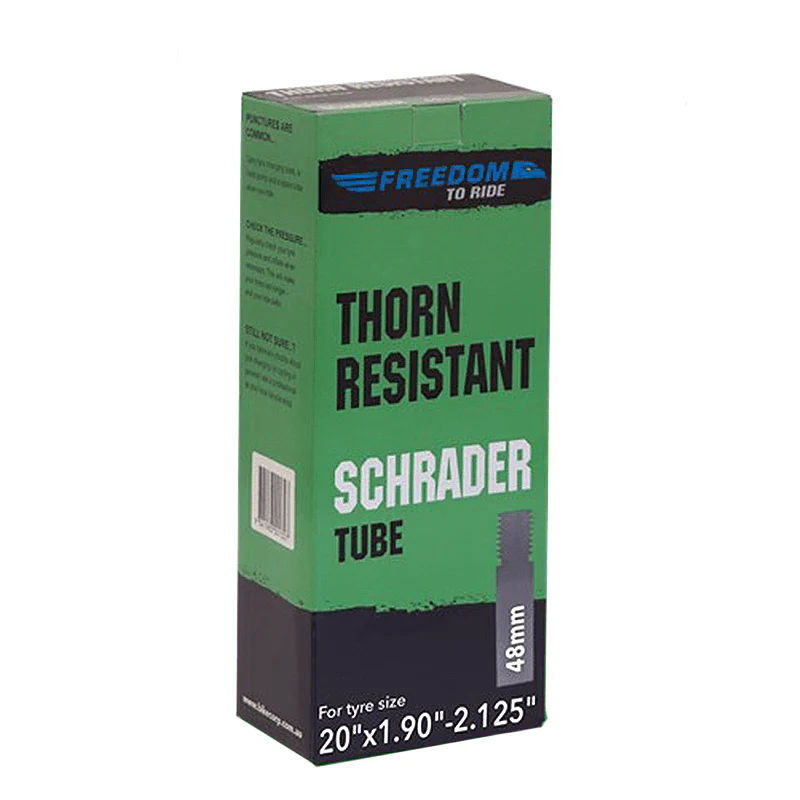 Freedom To Ride Thorn Resistant Inner Tube - Schrader 48mm Valve - 20" x 1.90 - 2.125"