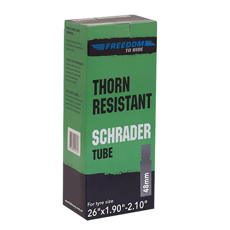 Freedom To Ride Thorn Resistant Inner Tube - Schrader 48mm Valve - 26" x 1.90 - 2.10"