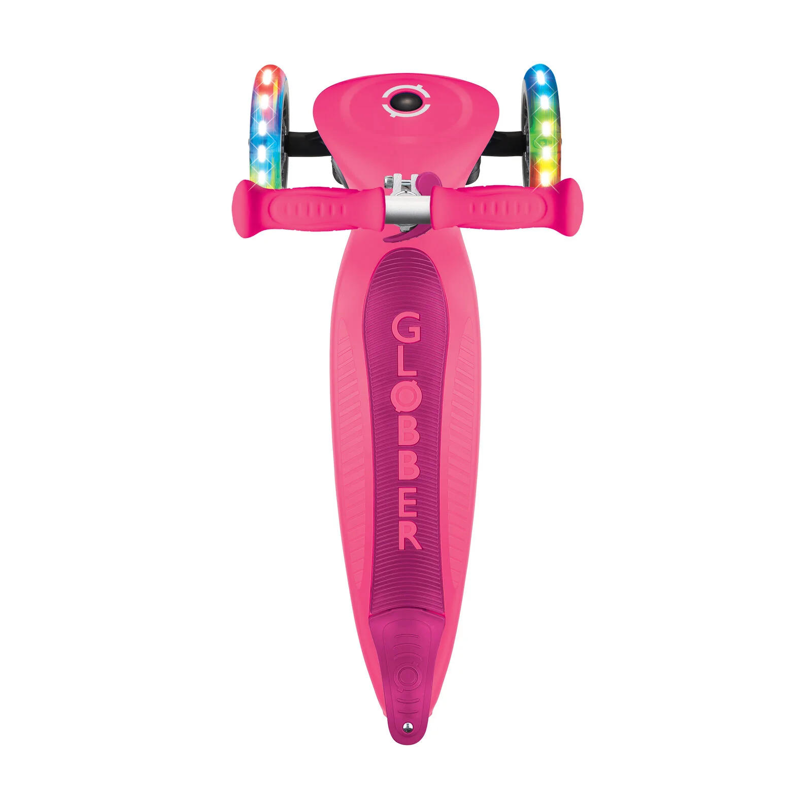 Globber Junior Foldable 3 Wheel Scooter - Fuchsia Pink - Image 4