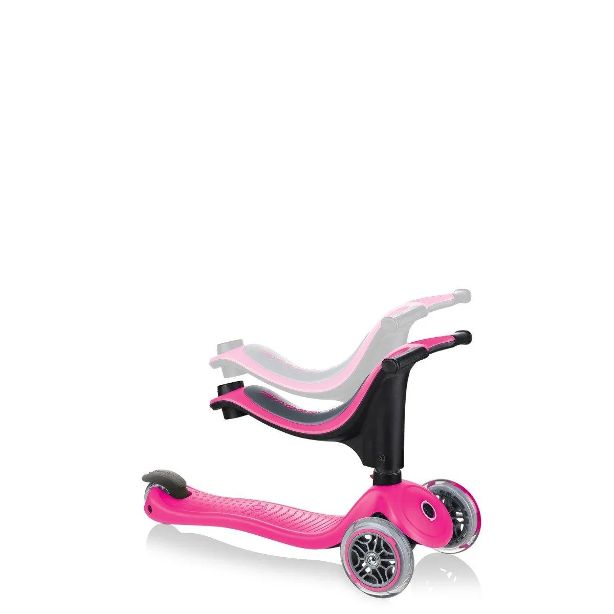 Globber Go Up Sporty Convertible Scooter - Deep Pink - Image 3