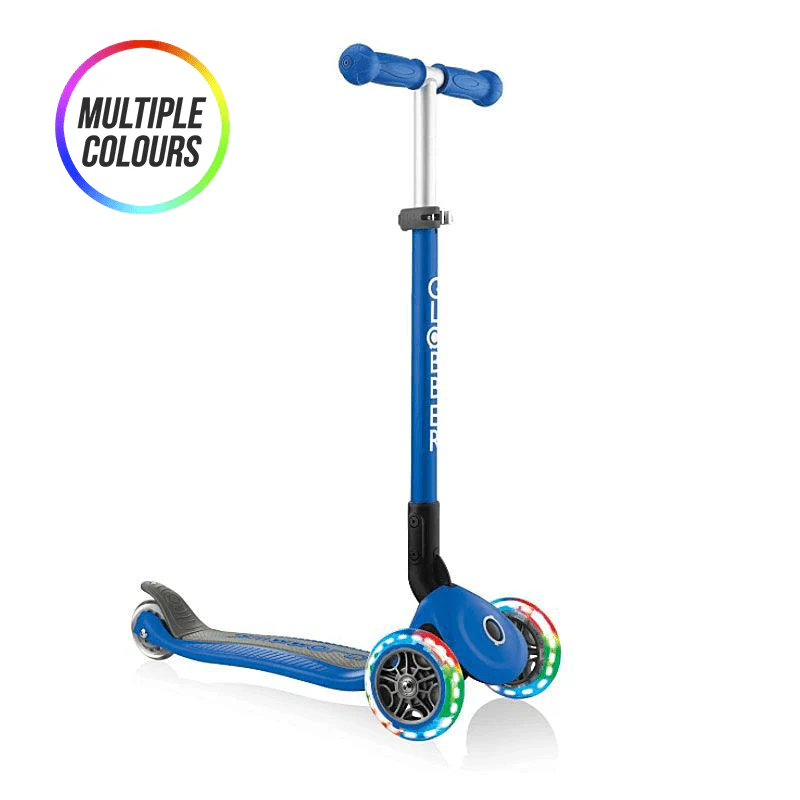 Globber Primo Foldable 3 Wheel Scooter w/ Lights