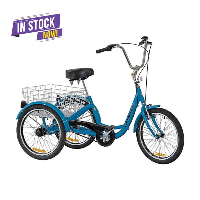 Gomier 2500 Series 24" - Nexus 3-Speed Adult Tricycle - Blue