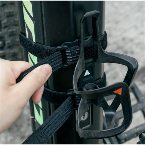 Granite AUX E+ Side Loading Carbon Bottle Cage w/Strap Kit - Matte finish - Image 2