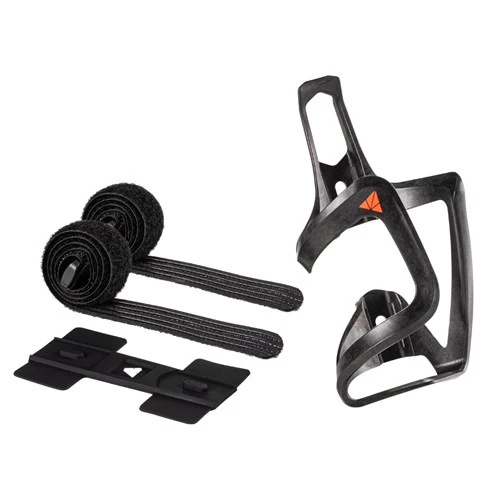 Granite AUX Side Loading Carbon Bottle Cage w/Strap Kit  - Matte finish
