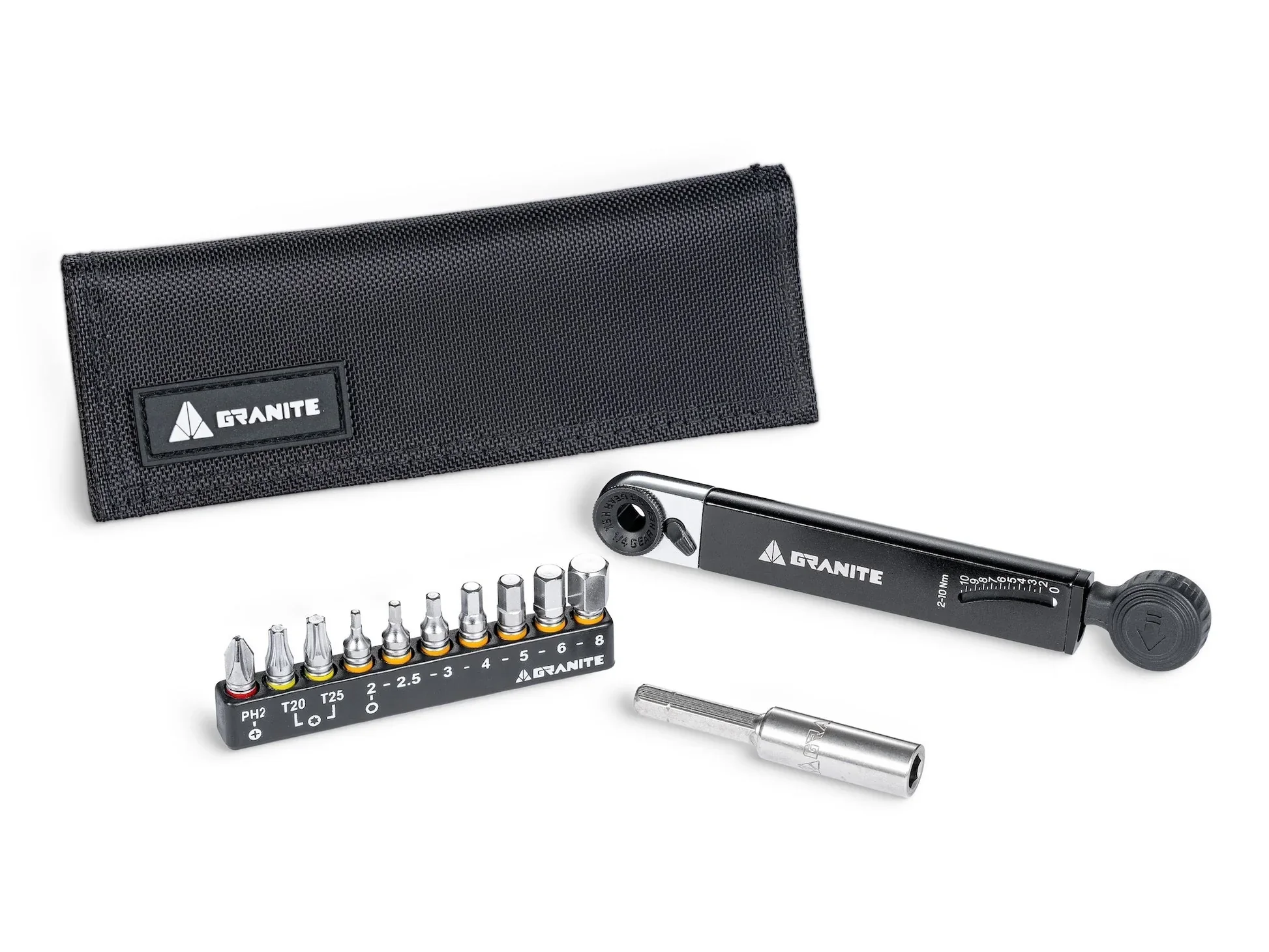 Granite RockNRoll TQ Torque Ratchet Tool Kit - Black