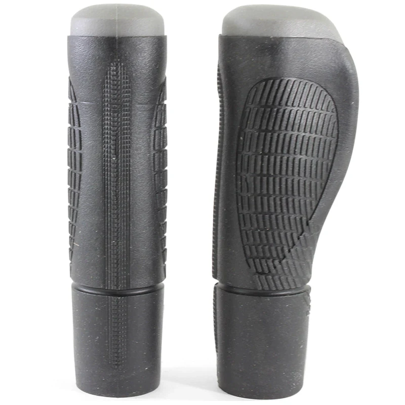 Pro Series Anatomical Comfort Ergonomic Bike Grips 128mm - Grey / Black