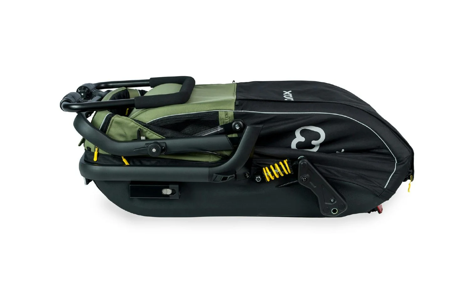Hamax Pluto Dog Trailer Green/Black Med - Image 5