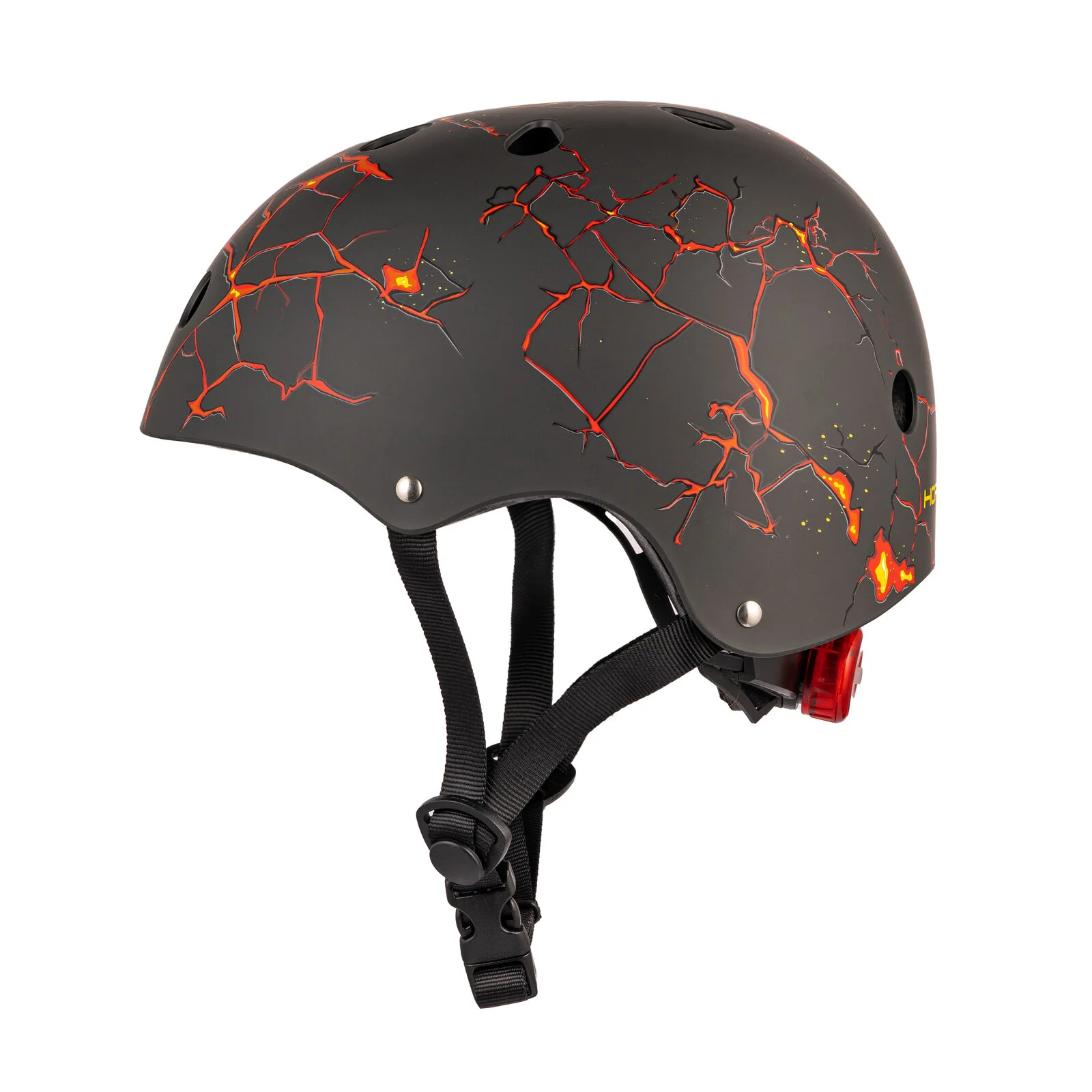 Hornit Cycle Helmet w/ LED Light - Lava - Image 2