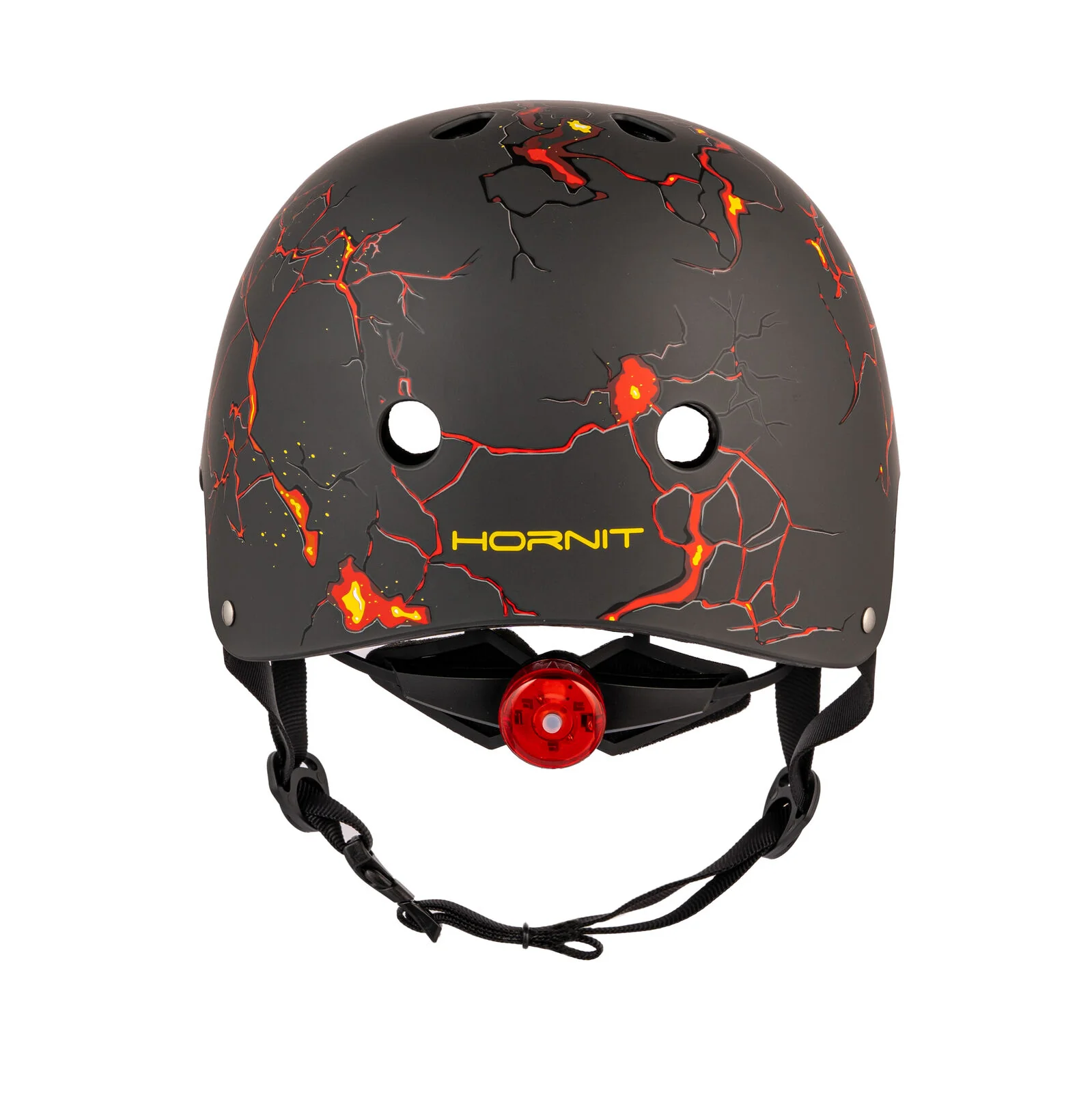 Hornit Cycle Helmet w/ LED Light - Lava - Image 3