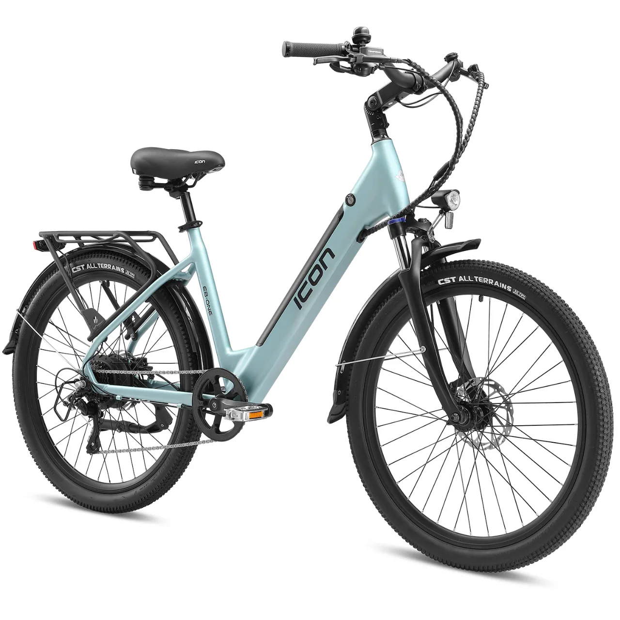 Icon EB-ONE Step Thru Electric Bike - Glacier Mint - Image 2