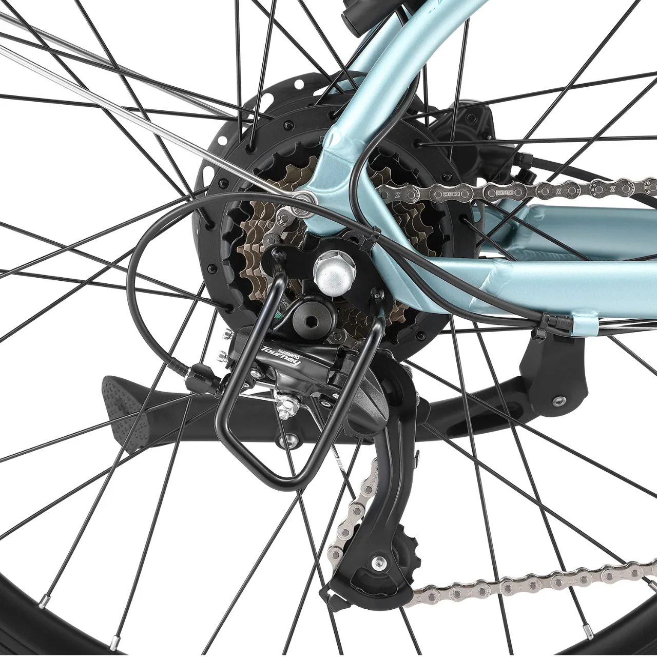 Icon EB-ONE Step Thru Electric Bike - Glacier Mint - Image 4
