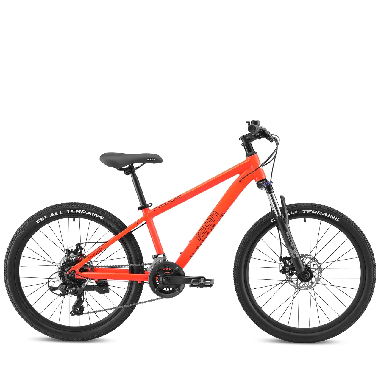 Icon Phantom 24" Kids Mountain Bike - Red