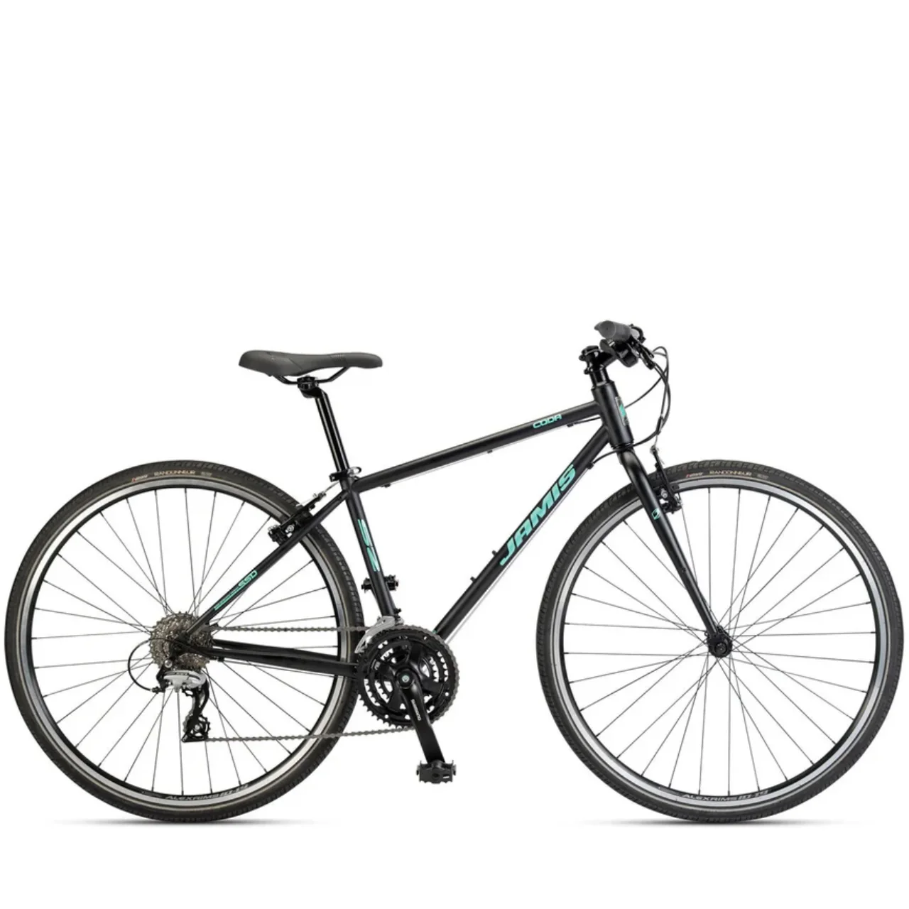 Jamis Coda S2 - Women's Flat Bar Road Bike - Gloss Black