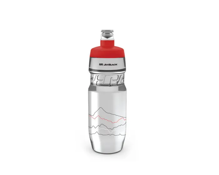 JetBlack Icon Bottle 710ml - Clear / Red