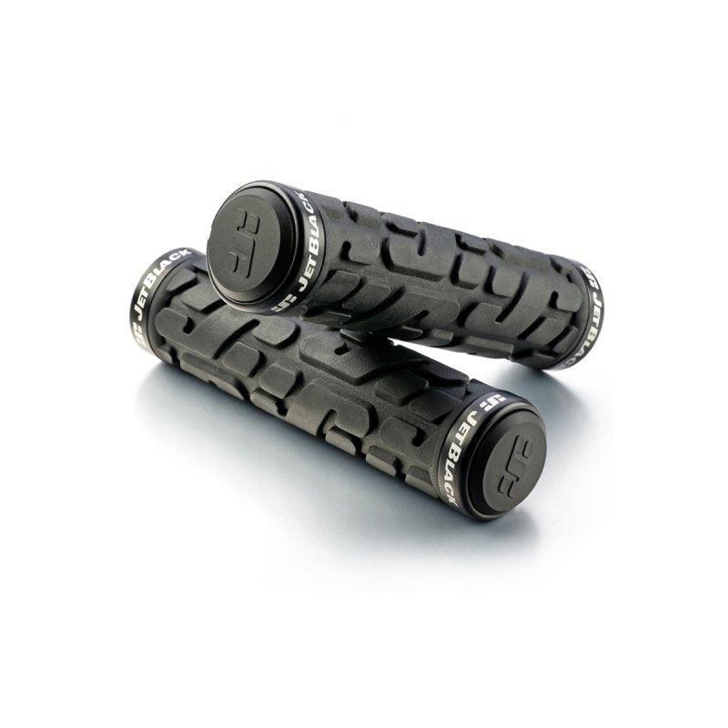 JetBlack Rivet Lock On Grips - Black / Black