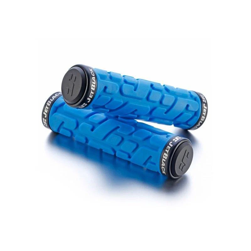 JetBlack Rivet Lock On Grips - Blue / Black