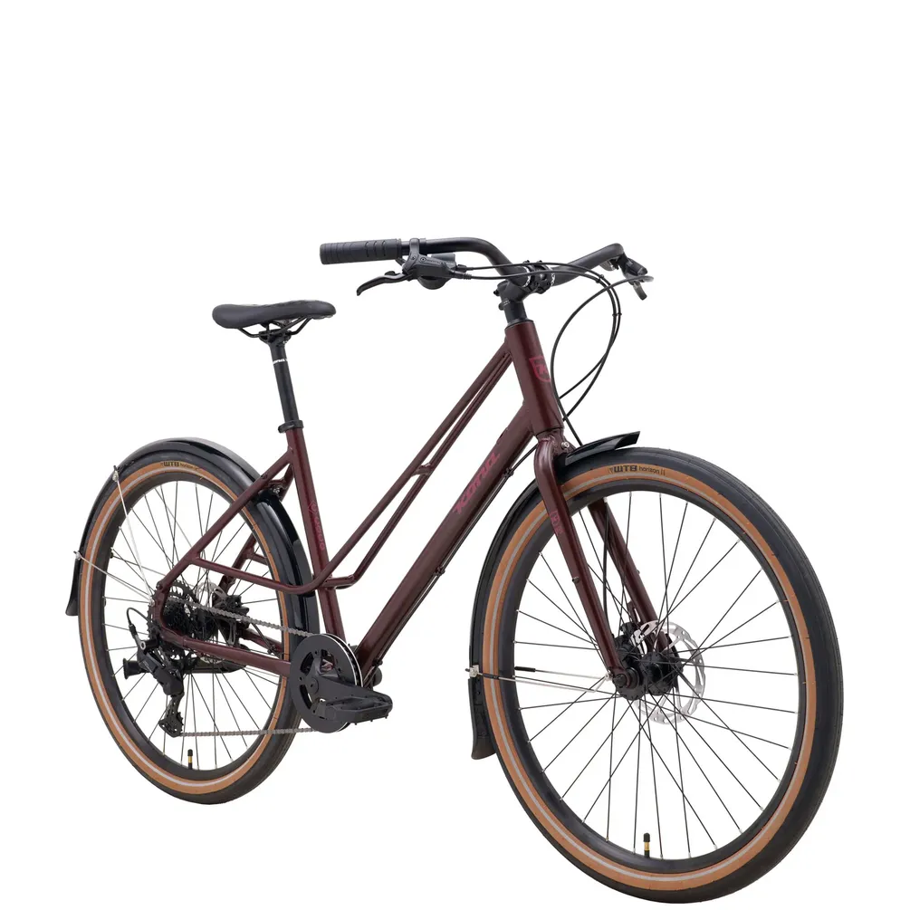 Kona Coco Flat Bar Road Bike - Metallic Crimson - Image 2