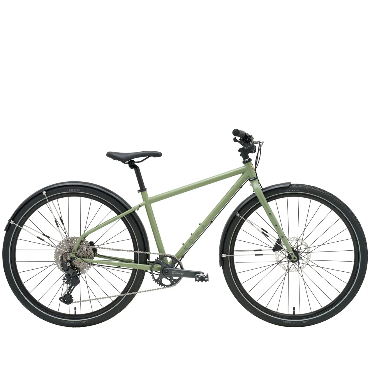 Kona Dr Dew Flat Bar Road Bike - Satin Algae