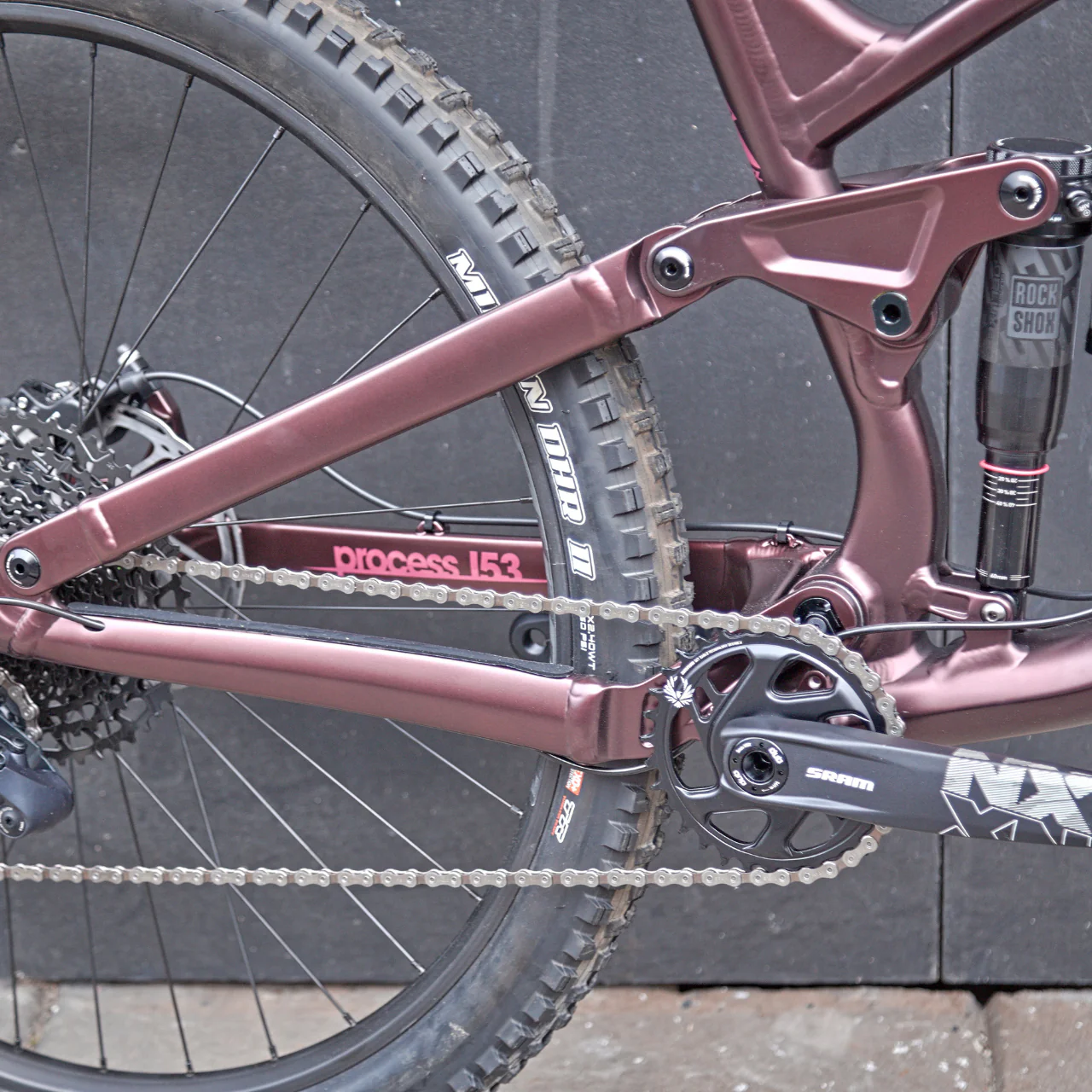 Kona Process 153 DL Mountain Bike – Shiraz Red - Image 6