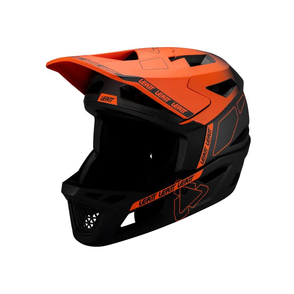 Leatt Gravity 6.0 Carbon MTB Gravity Full Face Helmet - Glow - Image 2