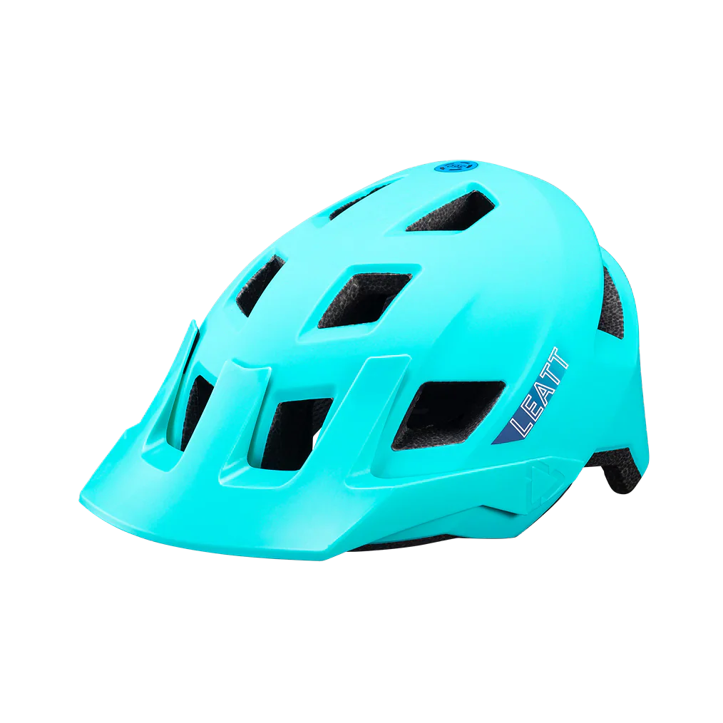 Leatt MTB AllMtbn 1.0 Kids Helmet Aqua - Image 2
