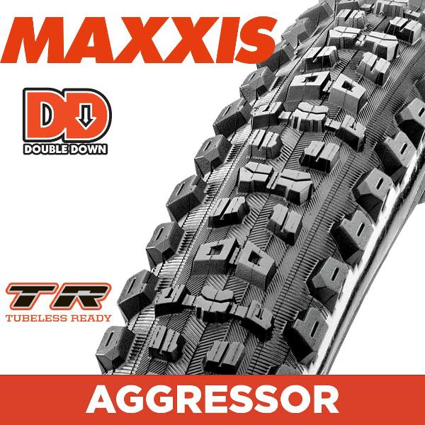 MAXXIS Aggressor 29x2.3" Wide Trail Double Down TR Folding MTB Tyre - 120TPI