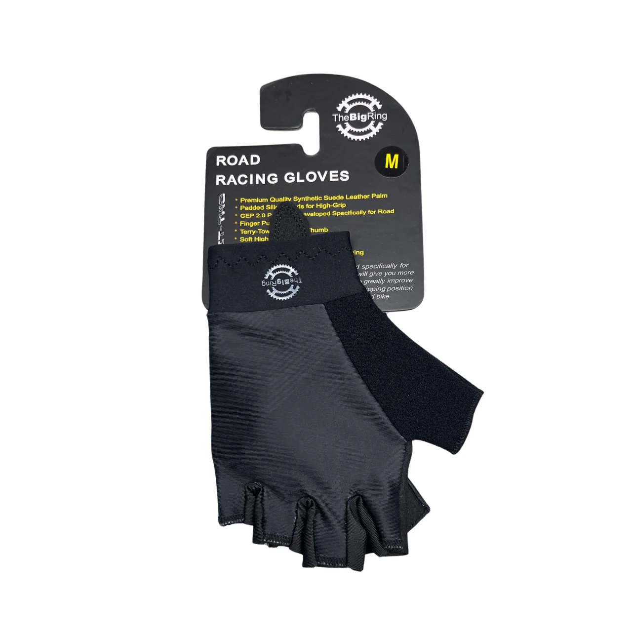 MBC Road Cycling Fingerless Gel Glove - Black