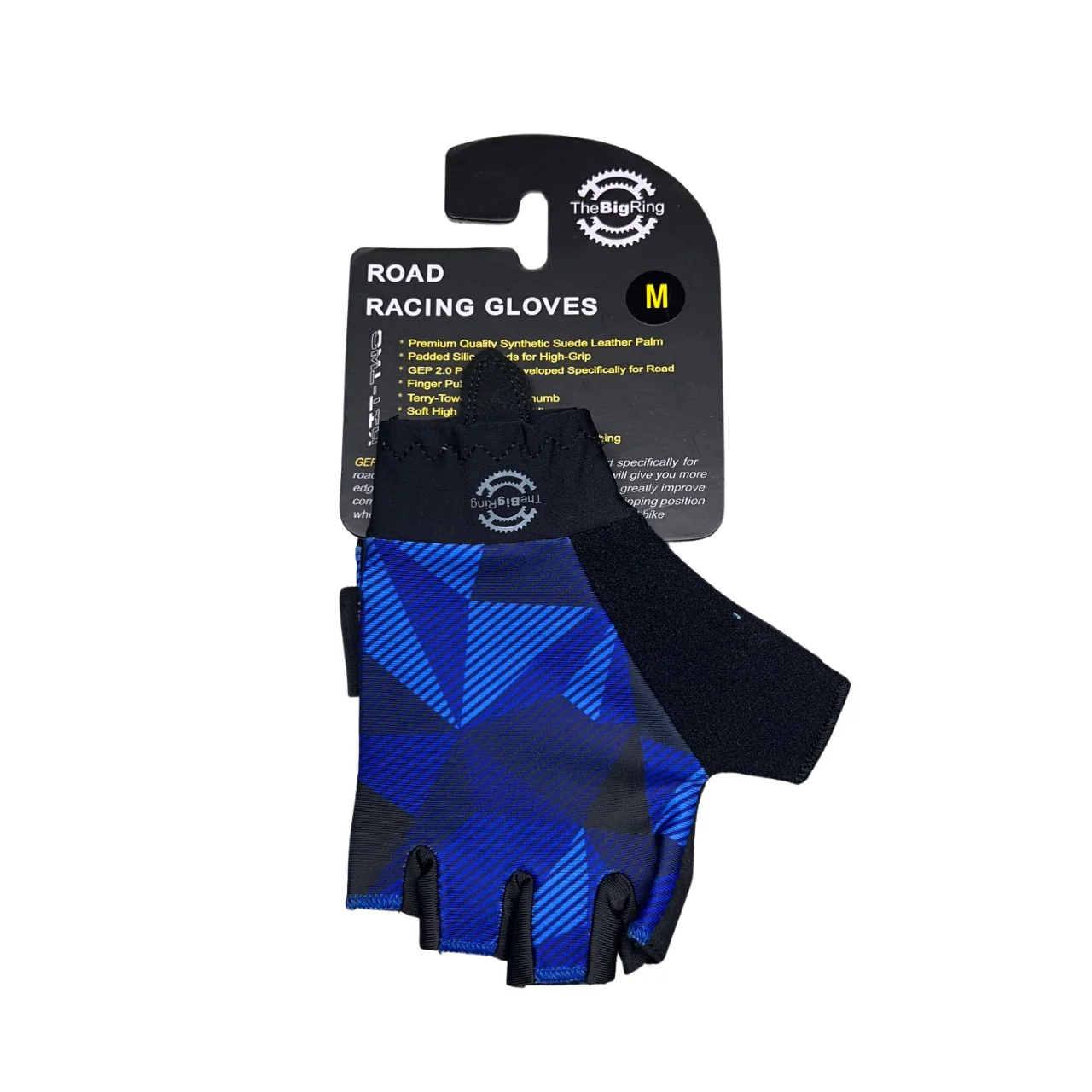 MBC Road Cycling Fingerless Gel Glove - Blue