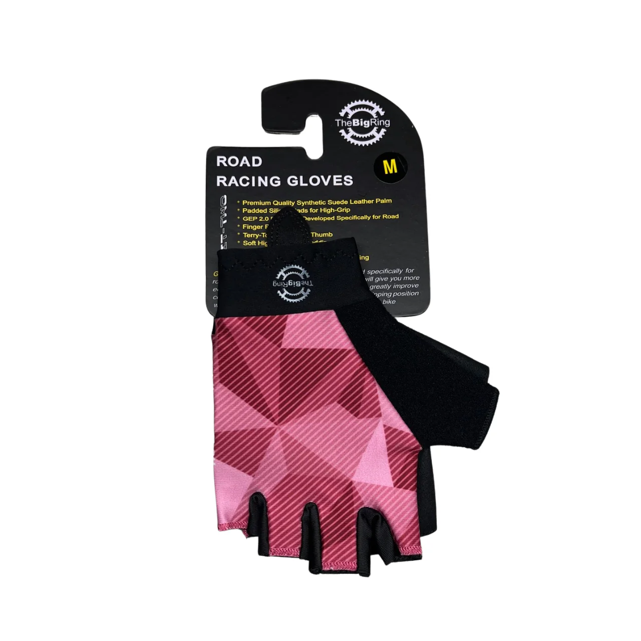 MBC Road Cycling Fingerless Gel Glove - Pink