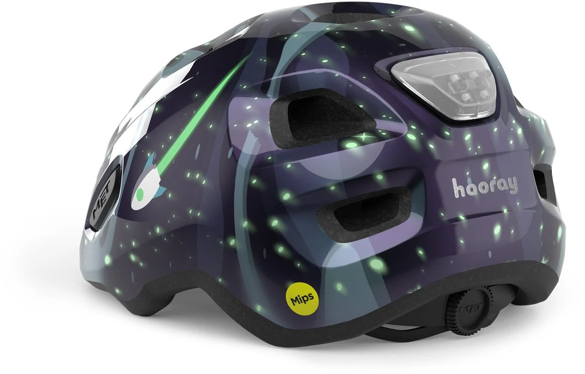 MET Hooray MIPS Space/ Glow in The Dark Helmet - Black