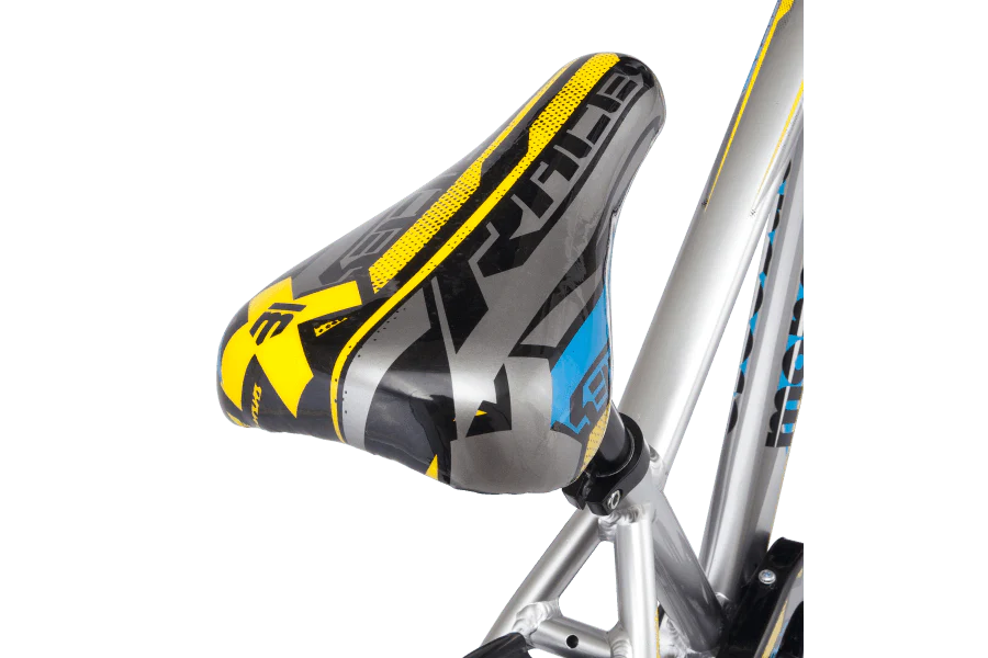 Mongoose Racer X 20" Kids Bike - Silver - Image 5