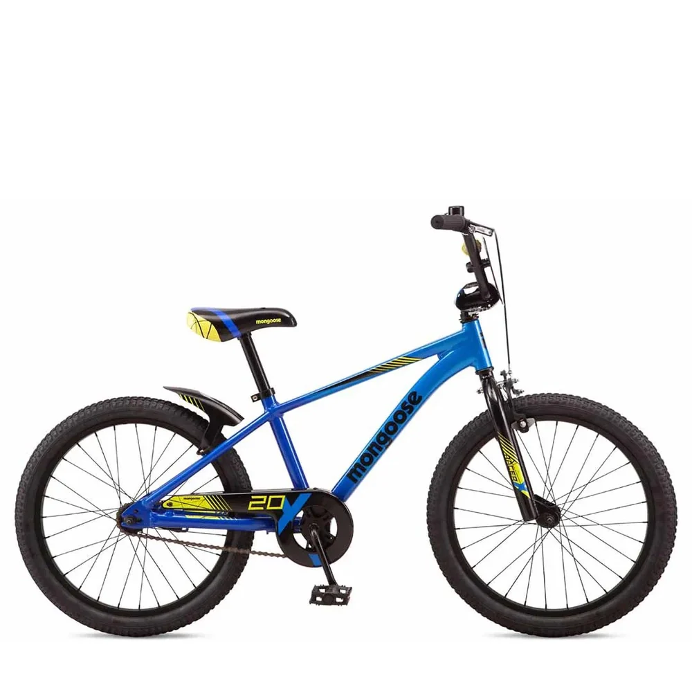Mongoose Racer X 20 Kids Bike - Blue