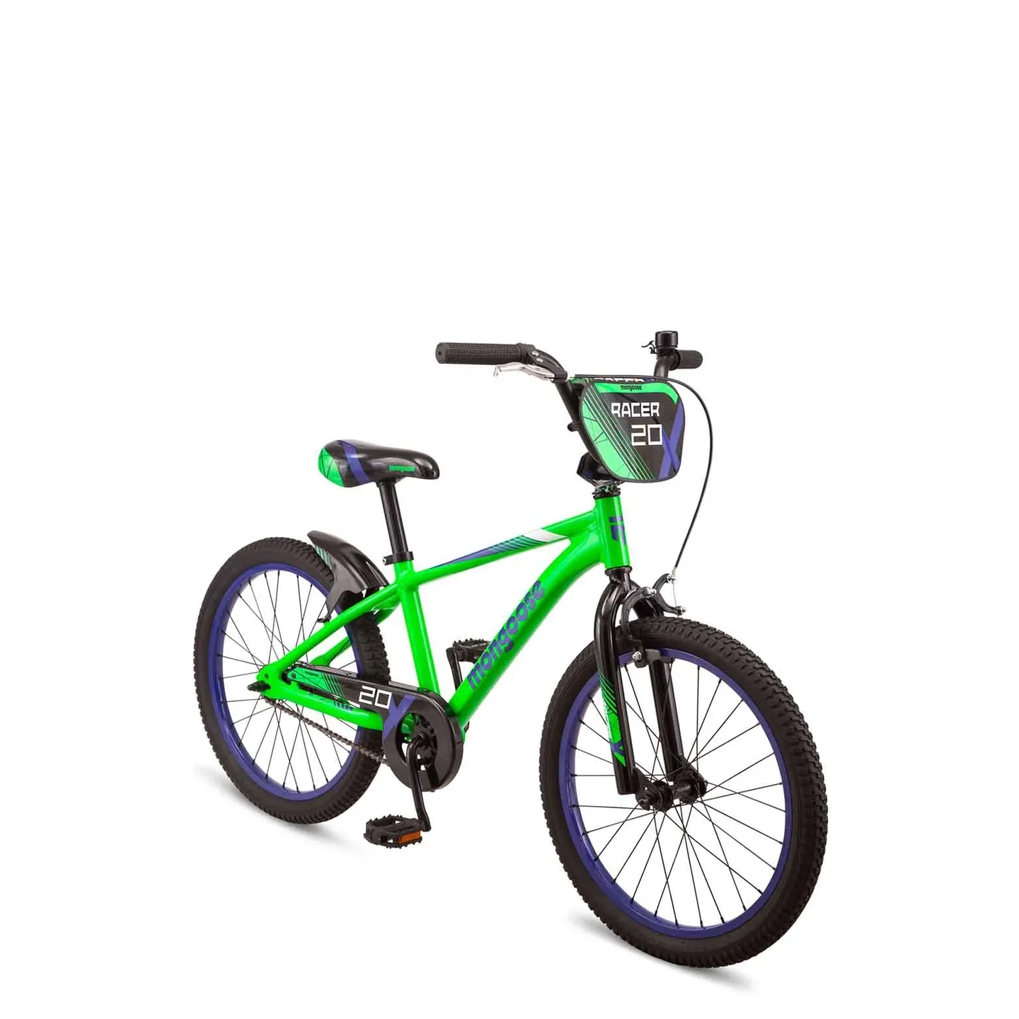Mongoose Racer X 20 Kids Bike - Green - Image 2