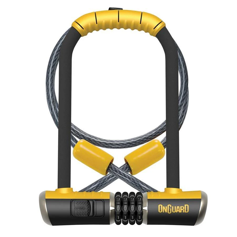 OnGuard DT 8012C Bulldog Combo Key U-Lock + Looped Cable