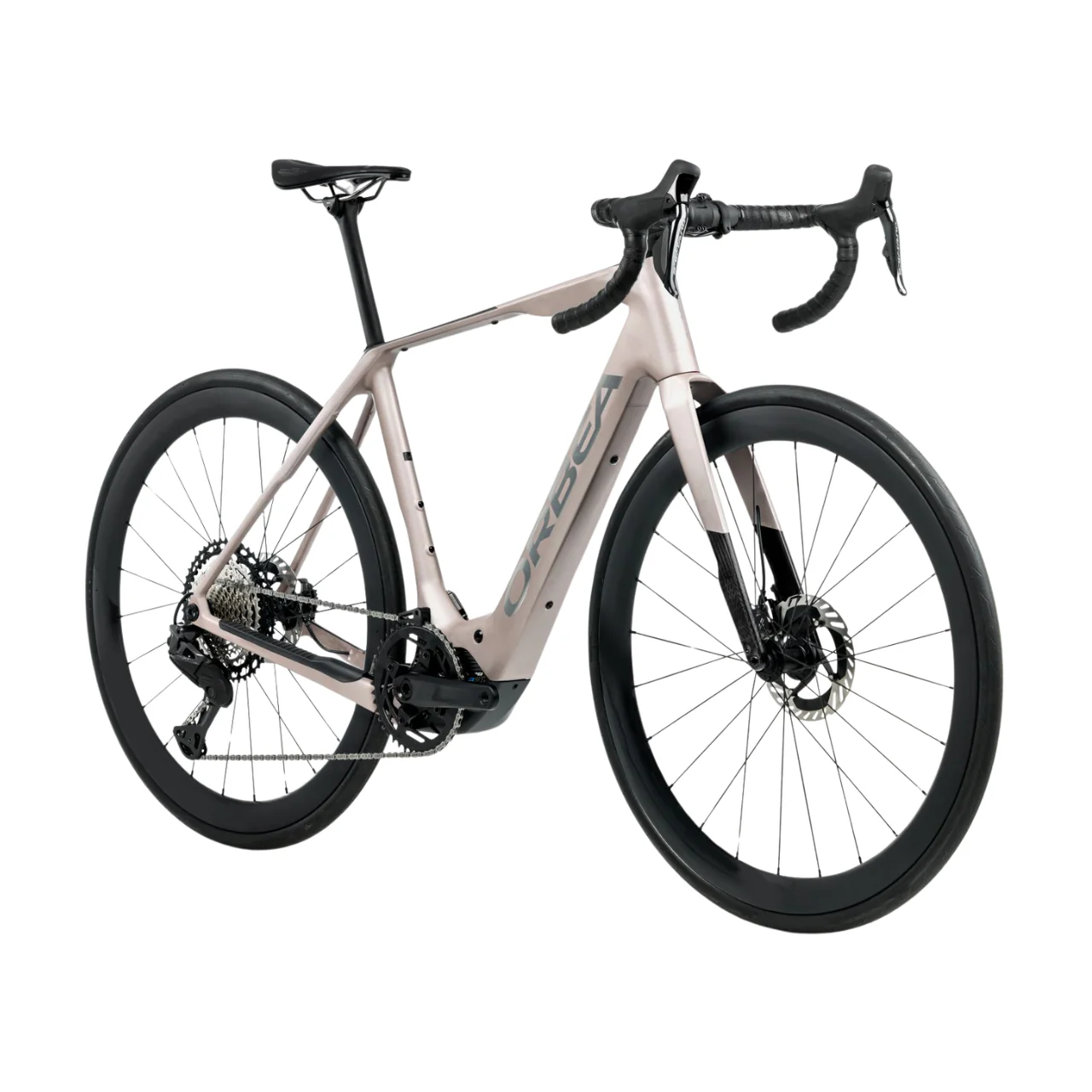 Orbea Denna M30 Electric Gravel Bike - Nickel Matt & Carbon Raw Gloss - Image 3