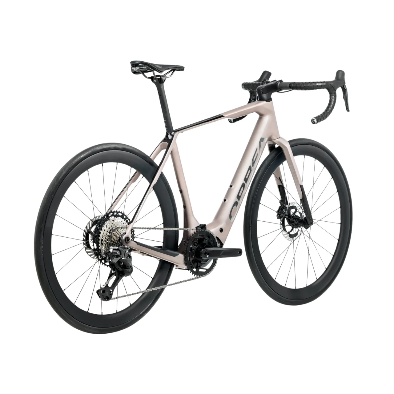 Orbea Denna M30 Electric Gravel Bike - Nickel Matt & Carbon Raw Gloss - Image 4
