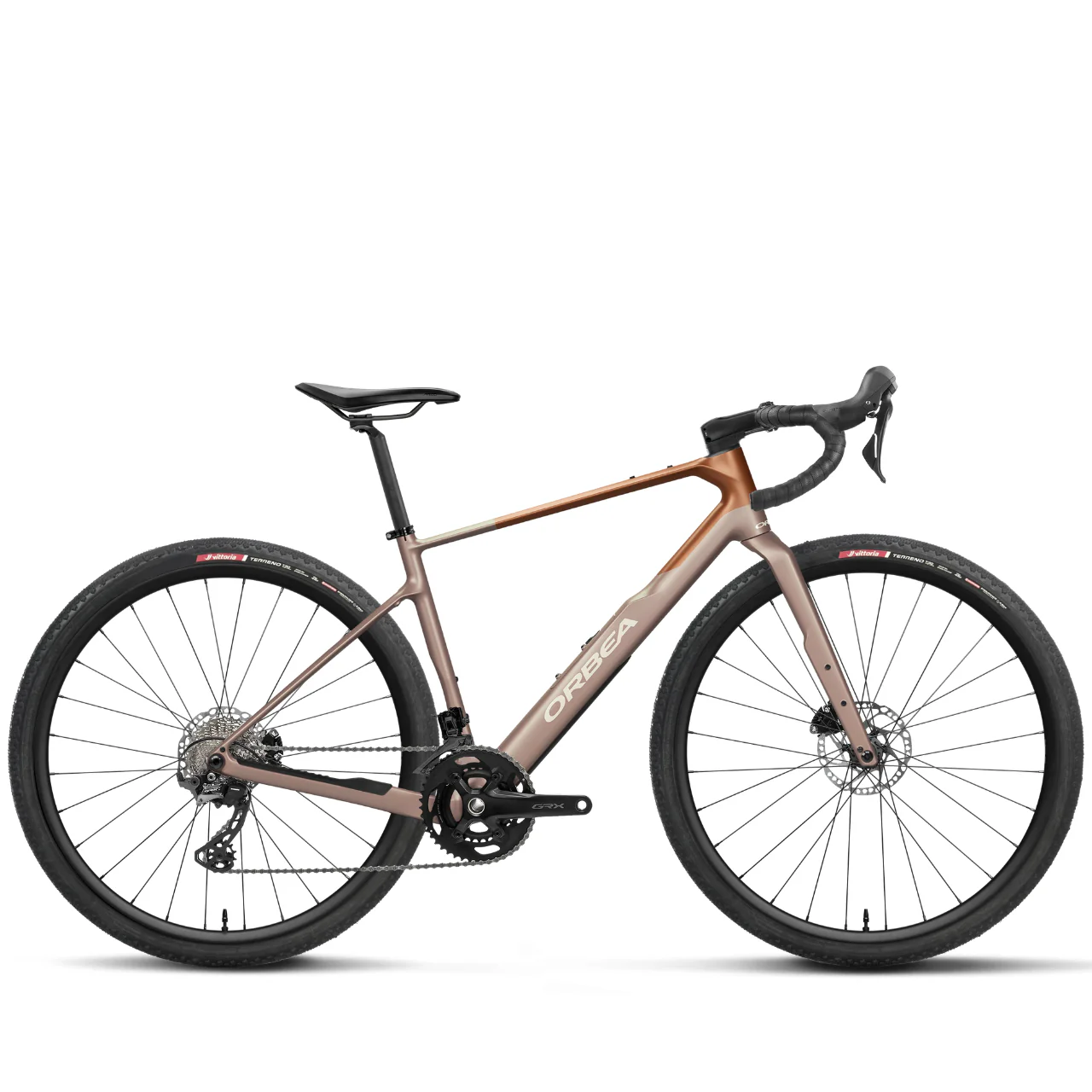 Orbea Terra M30 Team Gravel Bike - Nickel Matt & Metallic Cinnamon